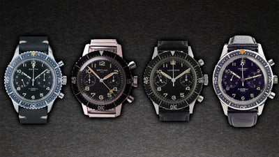 Chronographs TIPO CP-1/CP-2 (Universal Geneve, Leonidas, Zenith, Breitling) adopted by the Italian Air Force