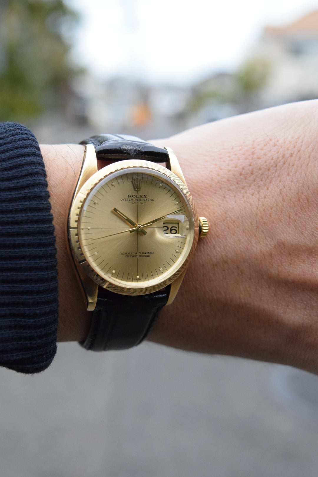 ROLEX/ロレックス オイスターパーペチュアルデイト ゼファーダイヤル