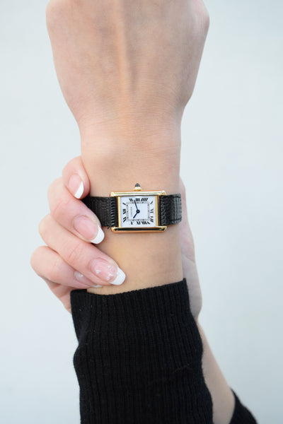 CARTIER カルティエ タンクルイカルティエ SMサイズ 18KYG 手巻き 1970年代