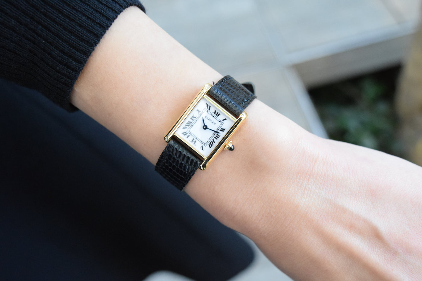 CARTIER カルティエ タンクルイカルティエ SMサイズ 18KYG 手巻き 1970年代