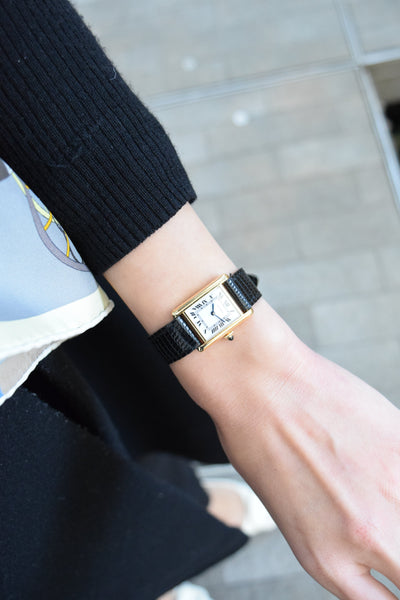 CARTIER カルティエ タンクルイカルティエ SMサイズ 18KYG 手巻き 1970年代