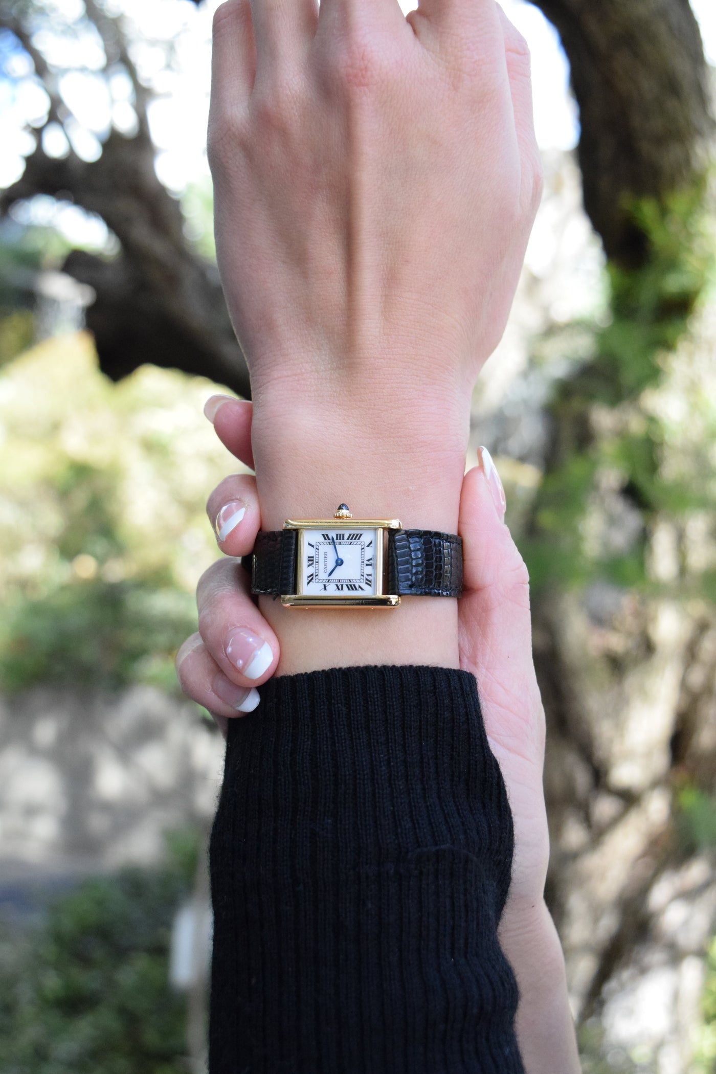 CARTIER カルティエ タンクルイカルティエ SMサイズ 18KYG 手巻き 1970年代