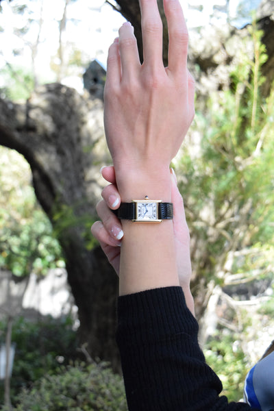 CARTIER カルティエ タンクルイカルティエ SMサイズ 18KYG 手巻き 1970年代