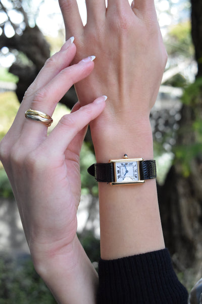 CARTIER カルティエ タンクルイカルティエ SMサイズ 18KYG 手巻き 1970年代