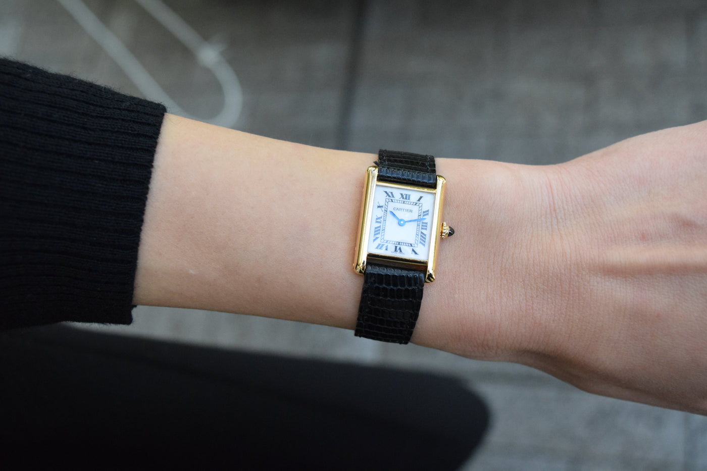 CARTIER カルティエ タンクルイカルティエ SMサイズ 18KYG 手巻き 1970年代