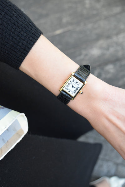 CARTIER カルティエ タンクルイカルティエ SMサイズ 18KYG 手巻き 1970年代