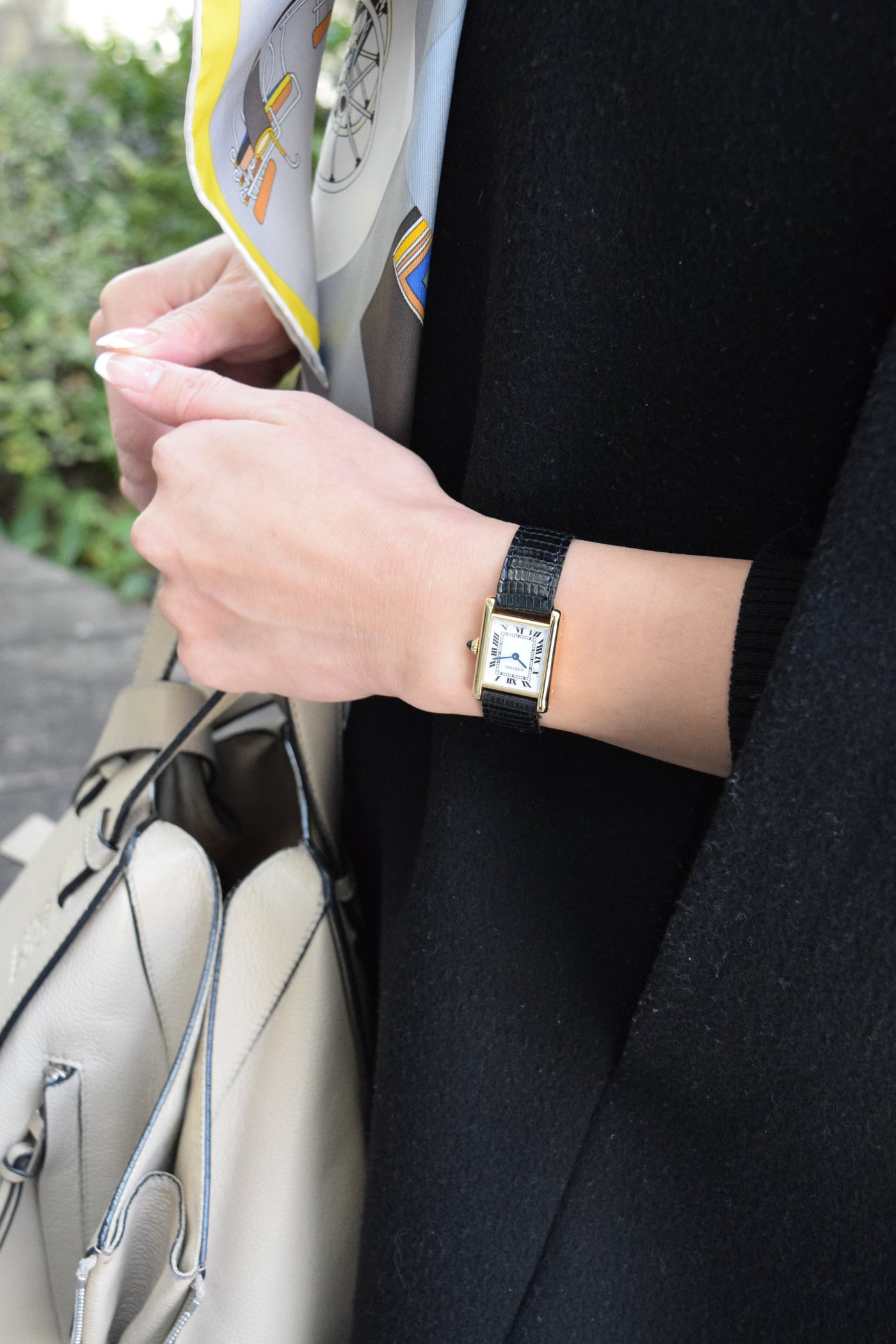 CARTIER カルティエ タンクルイカルティエ SMサイズ 18KYG 手巻き 1970年代