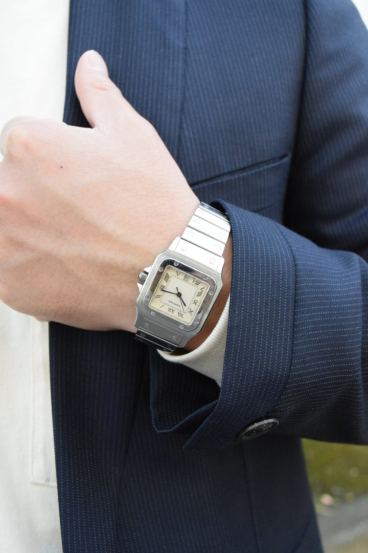 Cartier カルティエ サントスガルべ 空き箱 カルティエ サントスガルべLMサイズ クオーツ オールステンレス