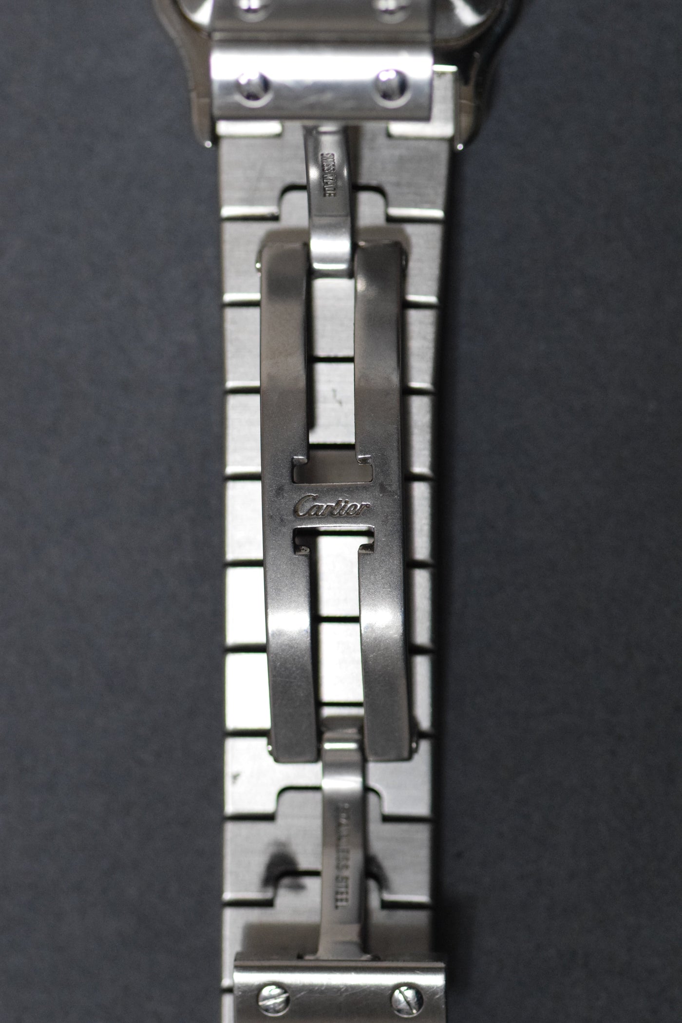 Cartier Santos Galbe LM size automatic winding all stainless steel Ref: 2319