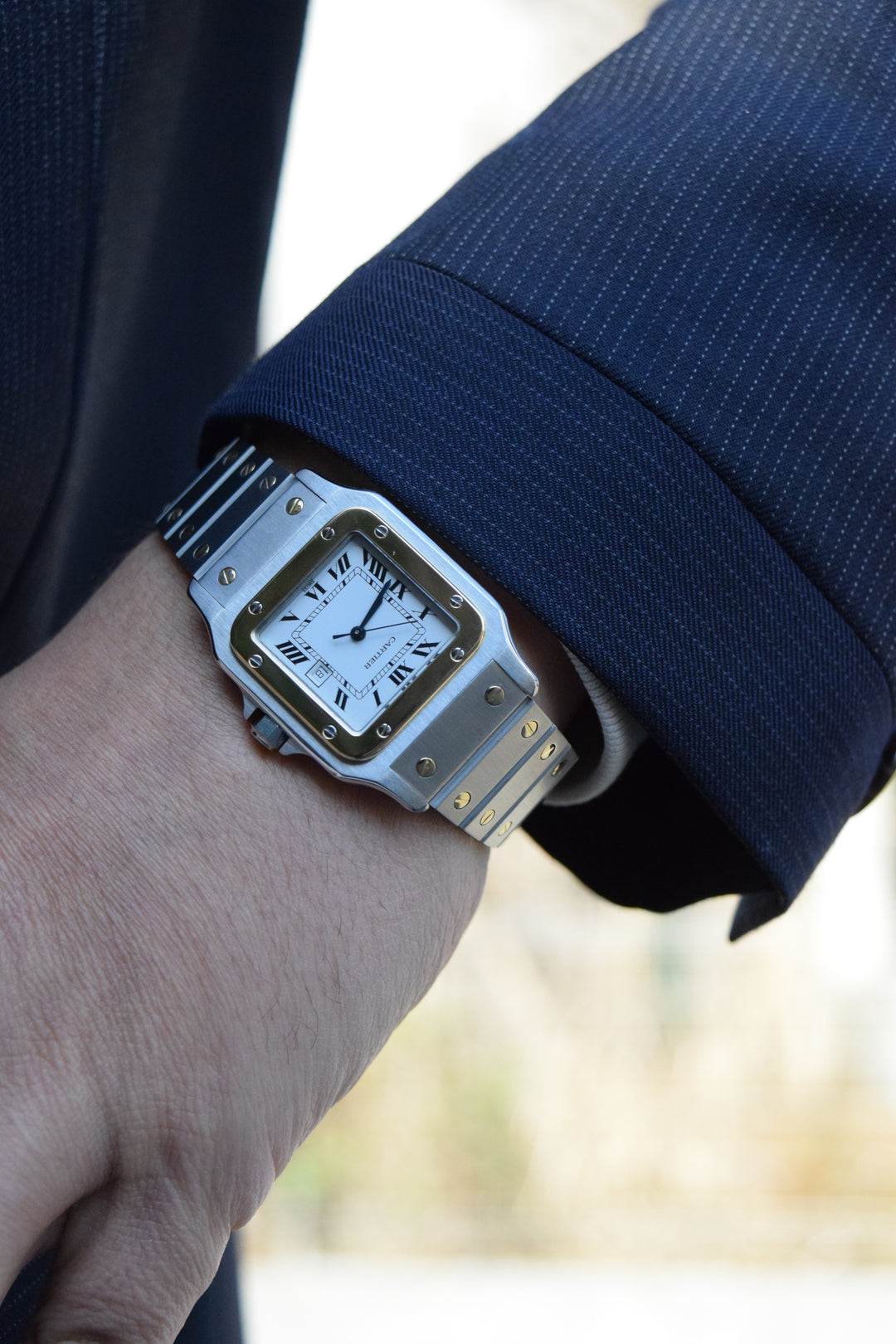 カルティエ　サントスカルベ　駒 Cartier カルティエ サントス ガルベ SM コンビ SS/YG ベルト