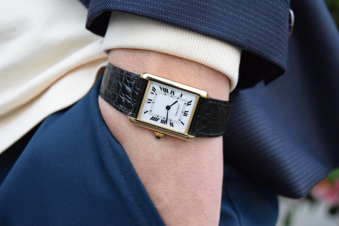 国際永久保証書付】正規修理済み 18Kタンクルイ カルティエ 1970年代