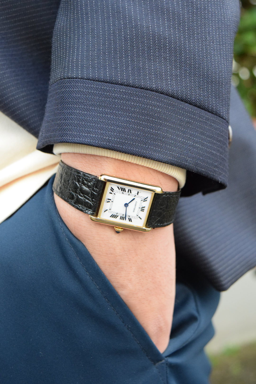 旧型希少・買得・金属軸】ルイ・カルティエ Cartier 万年筆 18K-M