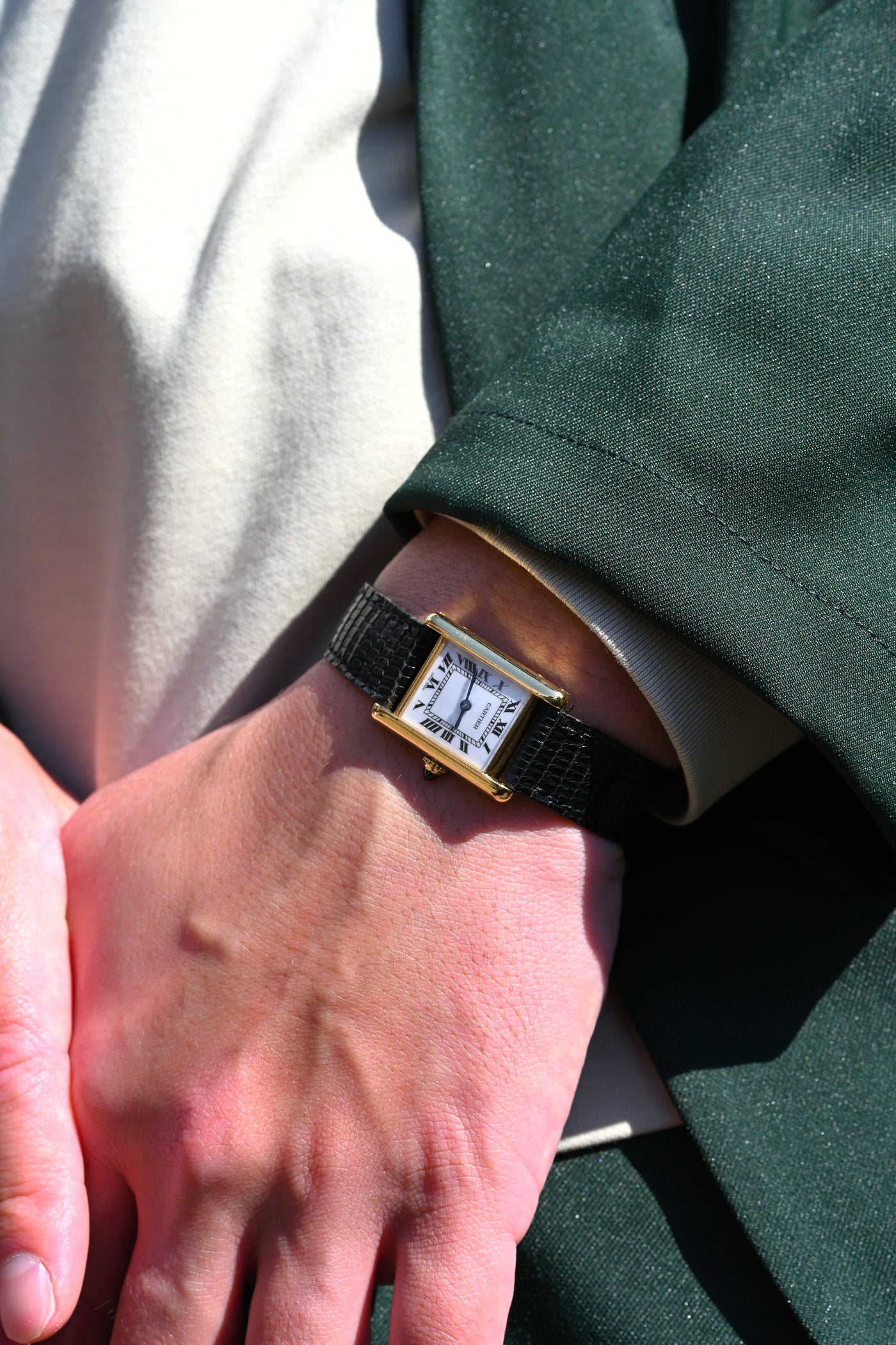 CARTIER カルティエ タンクルイカルティエ SMサイズ 18KYG 手巻き 1970年代