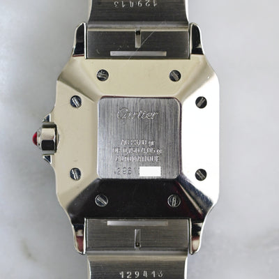 カルティエ/CARTIER サントスカレ/ガルべ バーガンディ LMサイズ YGコンビ