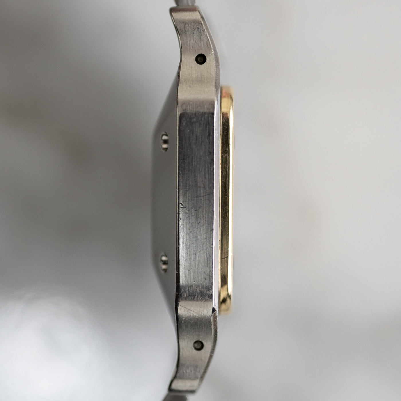 カルティエ/CARTIER サントスカレ/ガルべ バーガンディ LMサイズ YGコンビ