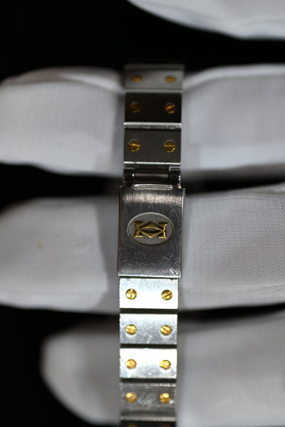 【バックオーダー品】CARTIER カルティエ サントスカレ SMサイズ バーガンディ YGコンビ 自動巻