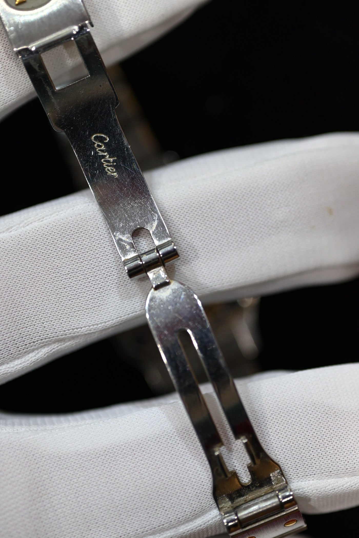 【バックオーダー品】CARTIER カルティエ サントスカレ SMサイズ バーガンディ YGコンビ 自動巻