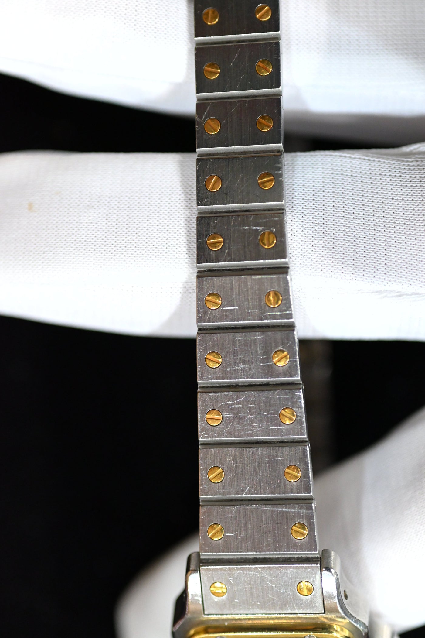 【バックオーダー品】CARTIER カルティエ サントスカレ SMサイズ バーガンディ YGコンビ 自動巻