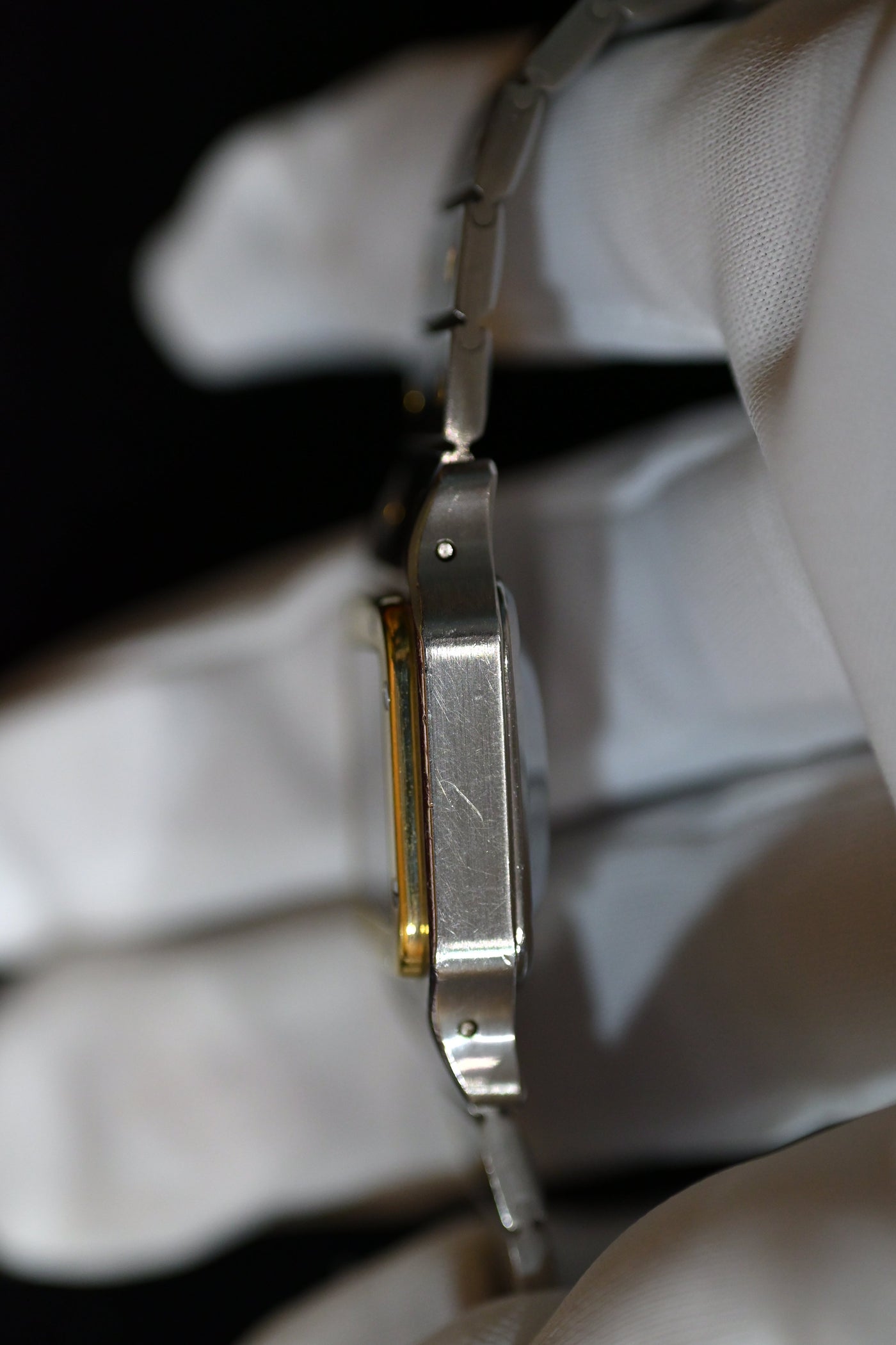 【バックオーダー品】CARTIER カルティエ サントスカレ SMサイズ バーガンディ YGコンビ 自動巻