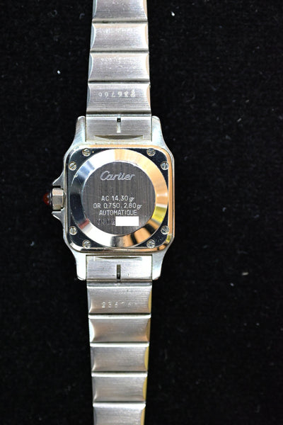 【バックオーダー品】CARTIER カルティエ サントスカレ SMサイズ バーガンディ YGコンビ 自動巻