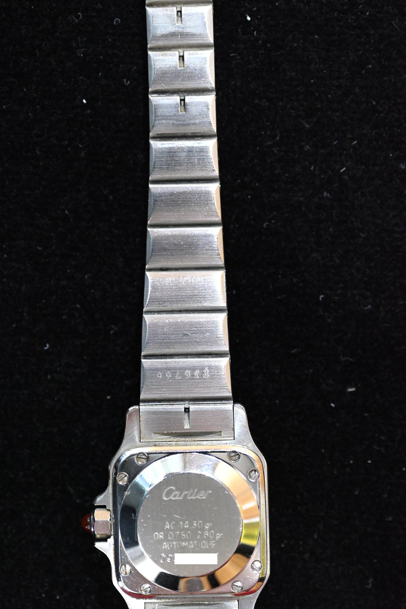 【バックオーダー品】CARTIER カルティエ サントスカレ SMサイズ バーガンディ YGコンビ 自動巻