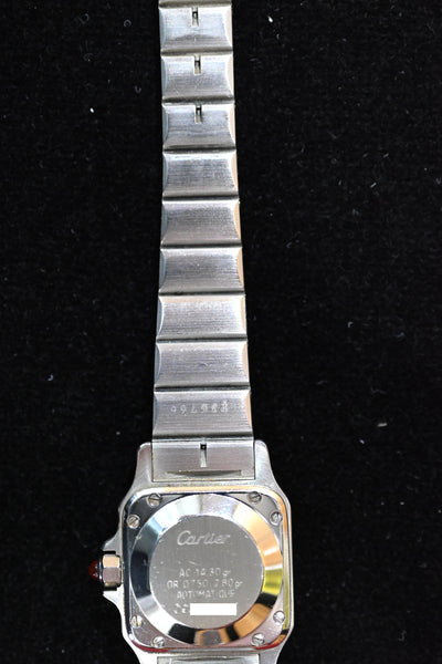 【バックオーダー品】CARTIER カルティエ サントスカレ SMサイズ バーガンディ YGコンビ 自動巻