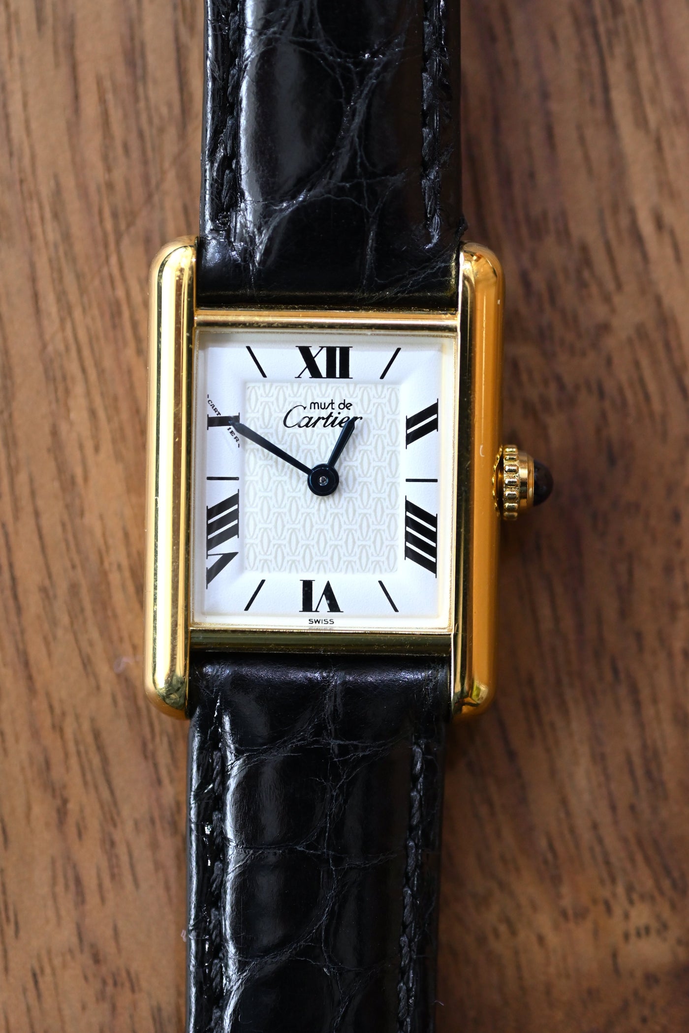 CARTIER カルティエ マストタンク SMサイズ 飛びローマン クォーツ