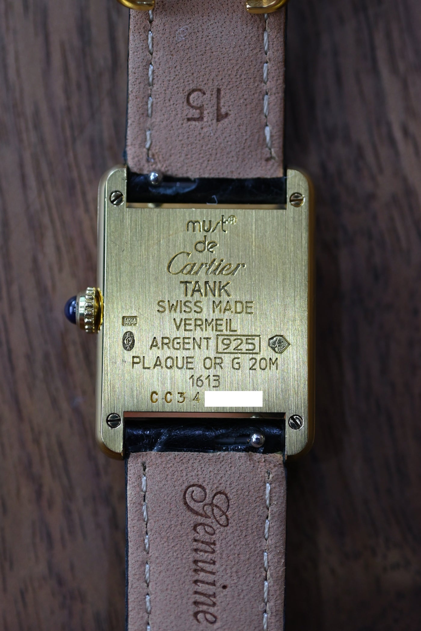 CARTIER カルティエ マストタンク SMサイズ 飛びローマン クォーツ