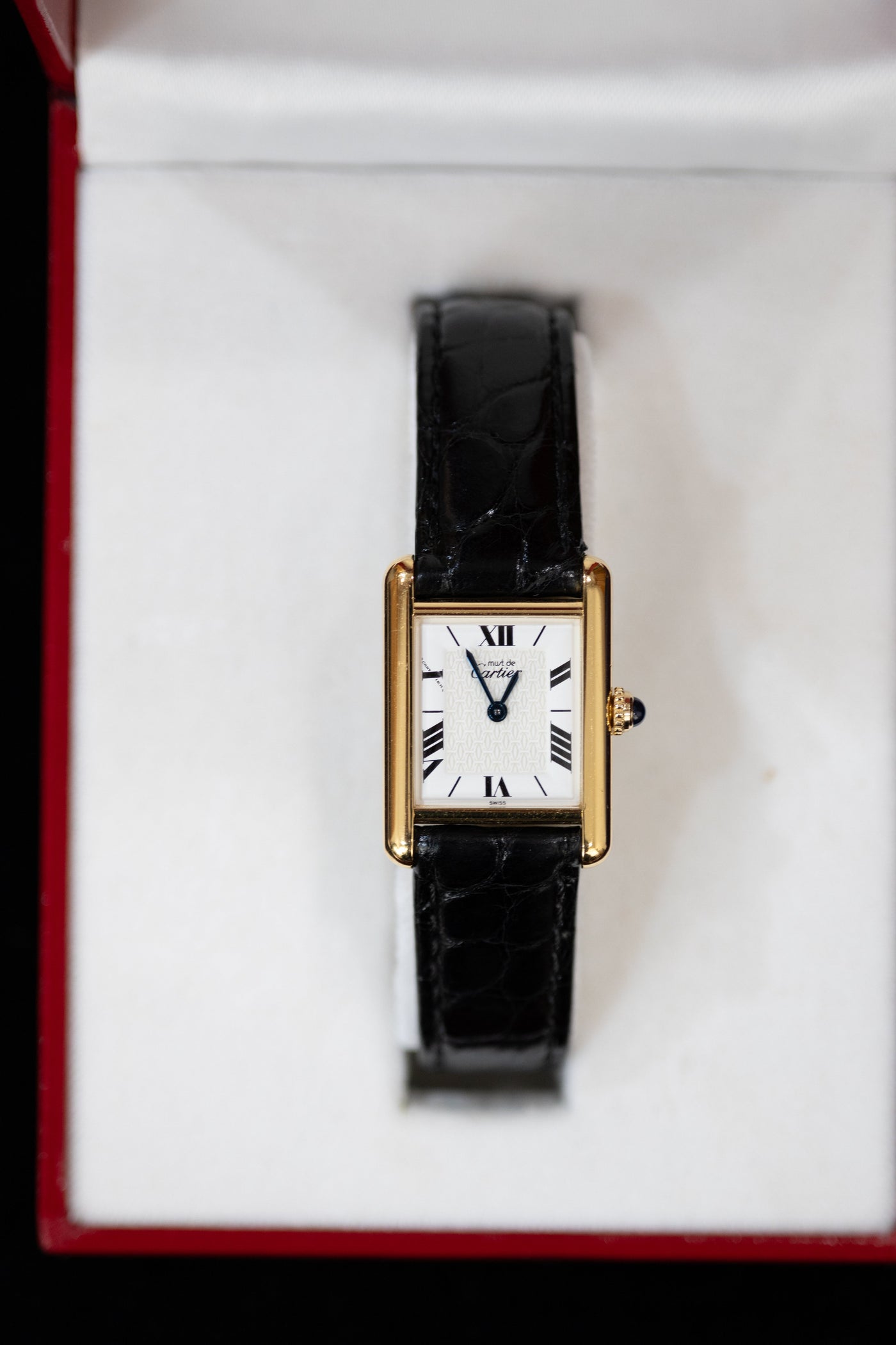 CARTIER カルティエ マストタンク SMサイズ 飛びローマン クォーツ