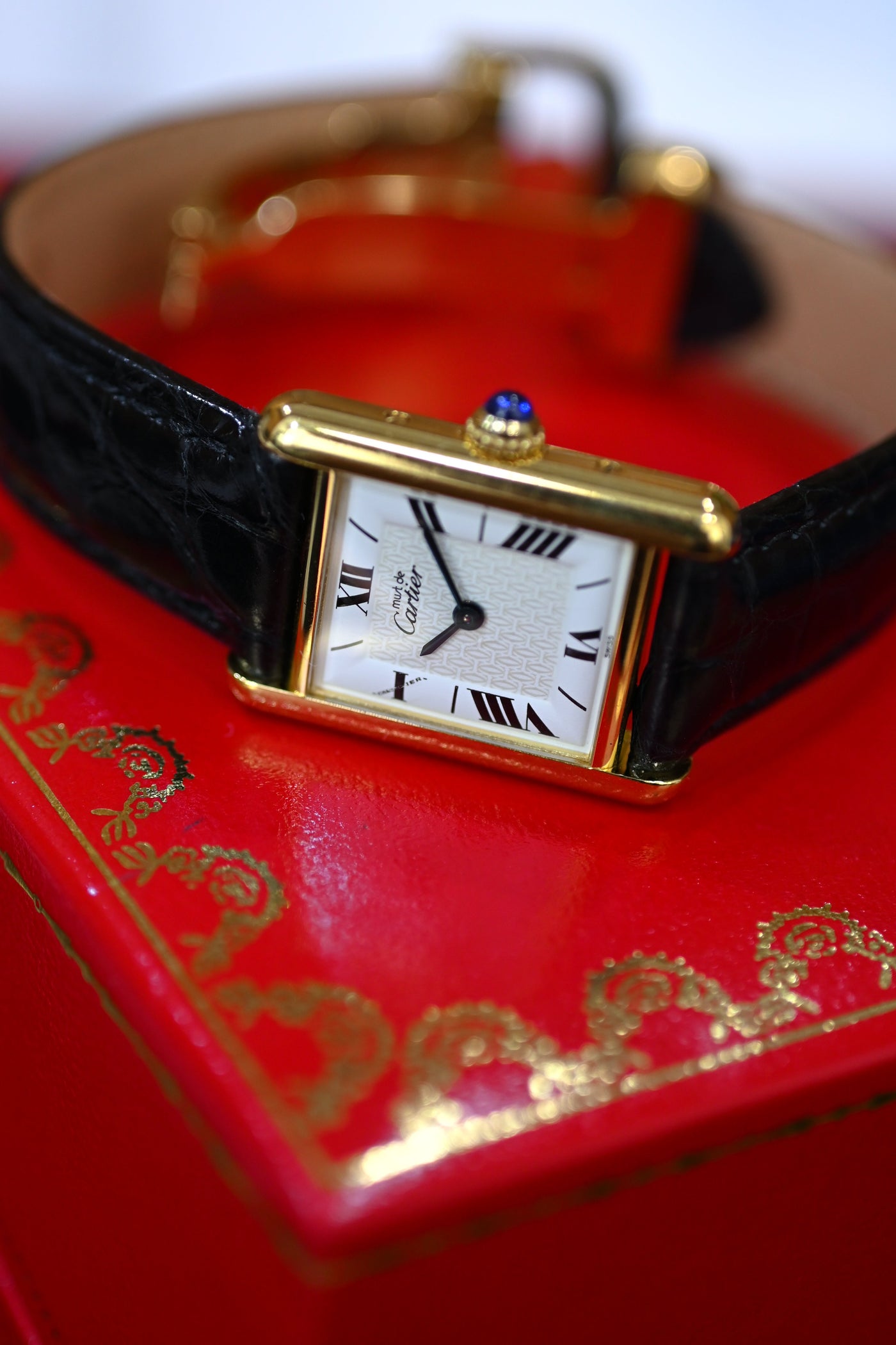 CARTIER カルティエ マストタンク SMサイズ 飛びローマン クォーツ