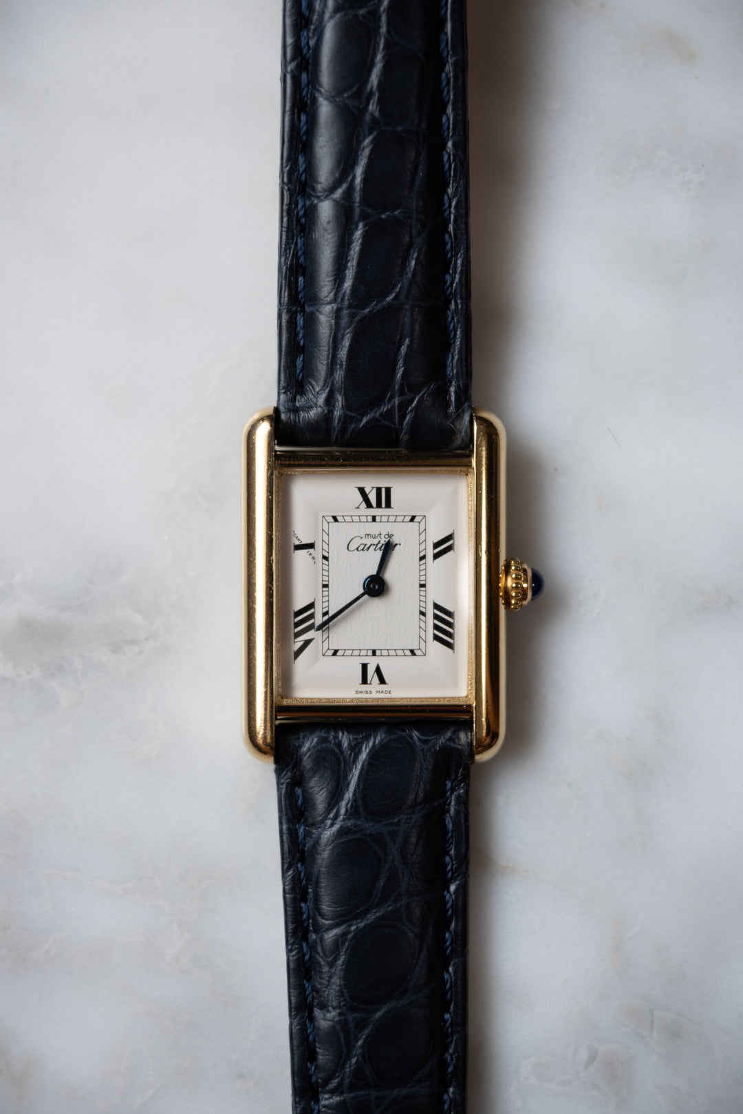 カルティエ/CARTIER マストタンク MMサイズ 飛びローマン