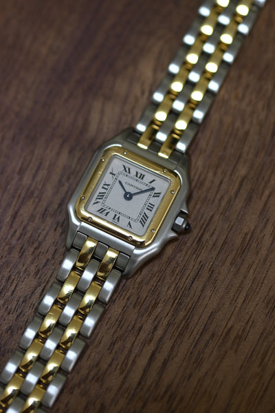CARTIER カルティエ パンテール SMサイズ YGコンビ ２ロウ クォーツ