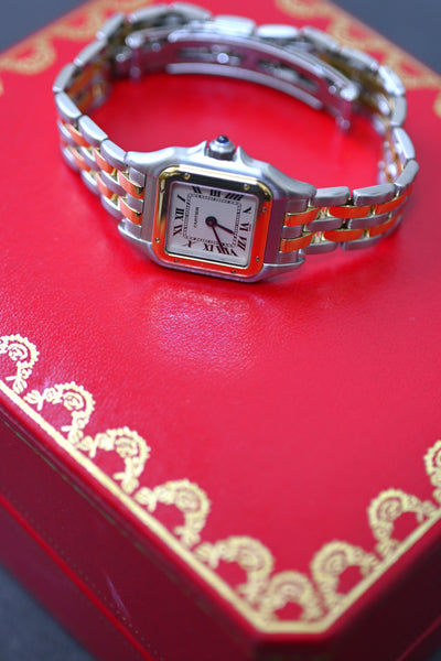 CARTIER カルティエ パンテール SMサイズ YGコンビ ２ロウ クォーツ