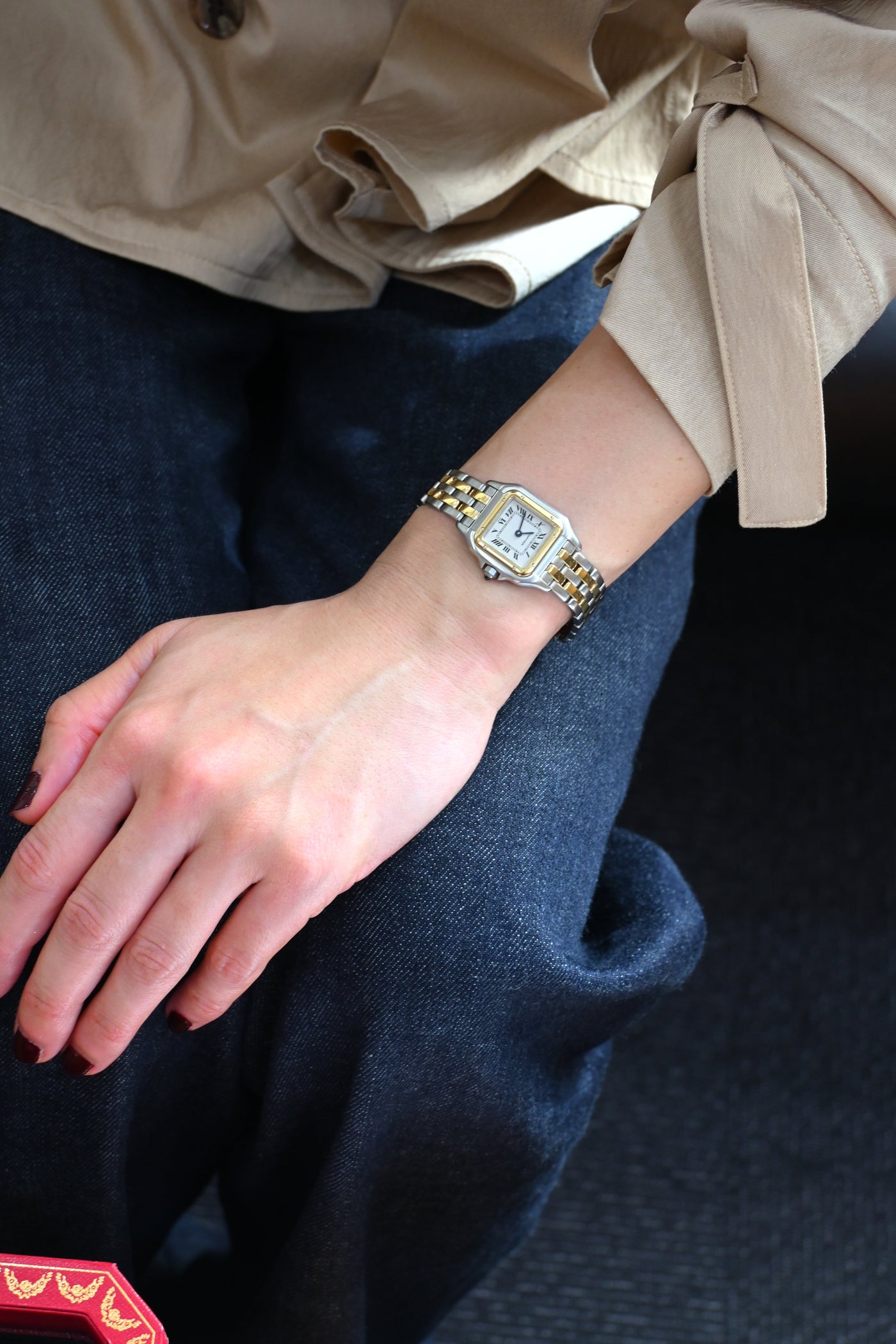 CARTIER カルティエ パンテール SMサイズ YGコンビ ２ロウ クォーツ