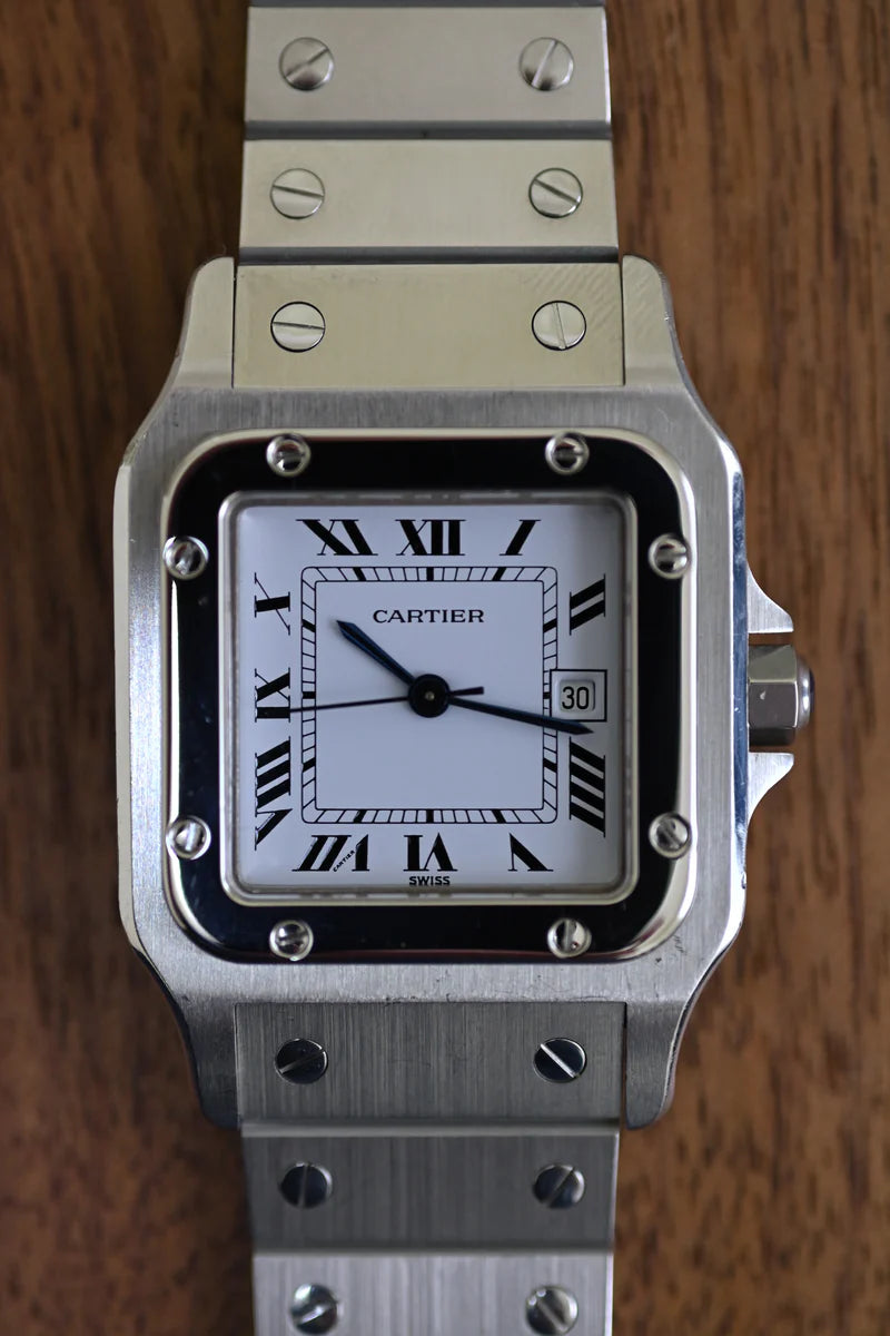 CARTIER カルティエ サントスカレ LMサイズ ステンレスモデル Ref.2960 自動巻