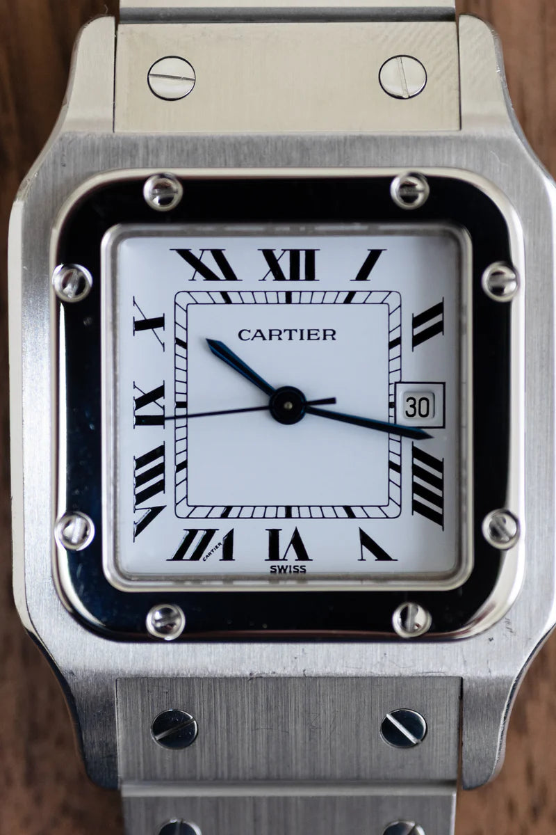 CARTIER カルティエ サントスカレ LMサイズ ステンレスモデル Ref.2960 自動巻