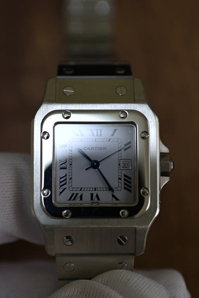 CARTIER カルティエ サントスカレ LMサイズ ステンレスモデル Ref.2960 自動巻