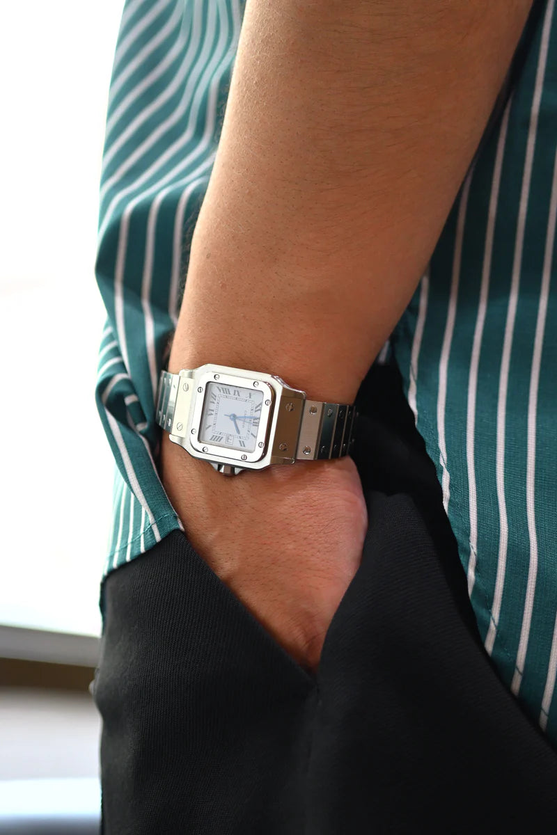 CARTIER カルティエ サントスカレ LMサイズ ステンレスモデル Ref.2960 自動巻