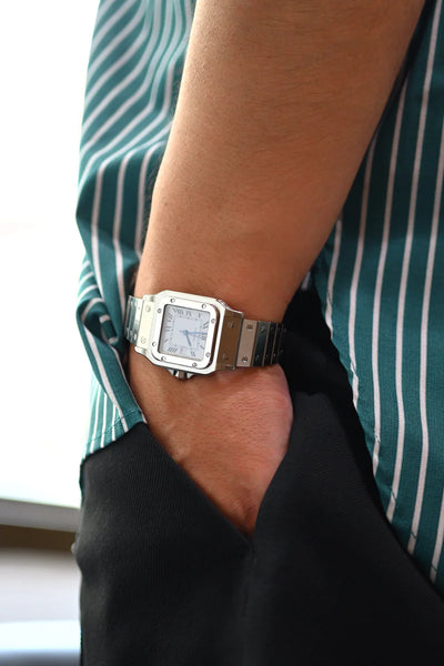 CARTIER カルティエ サントスカレ LMサイズ ステンレスモデル Ref.2960 自動巻