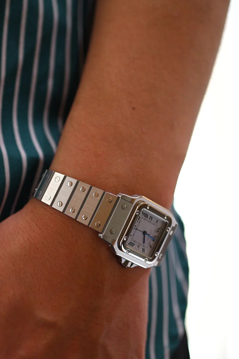 CARTIER カルティエ サントスカレ LMサイズ ステンレスモデル Ref.2960 自動巻