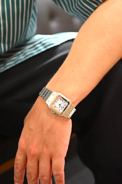 CARTIER カルティエ サントスカレ LMサイズ ステンレスモデル Ref.2960 自動巻