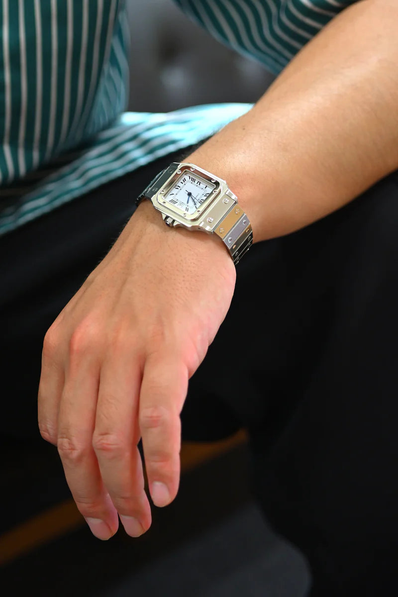 CARTIER カルティエ サントスカレ LMサイズ ステンレスモデル Ref.2960 自動巻