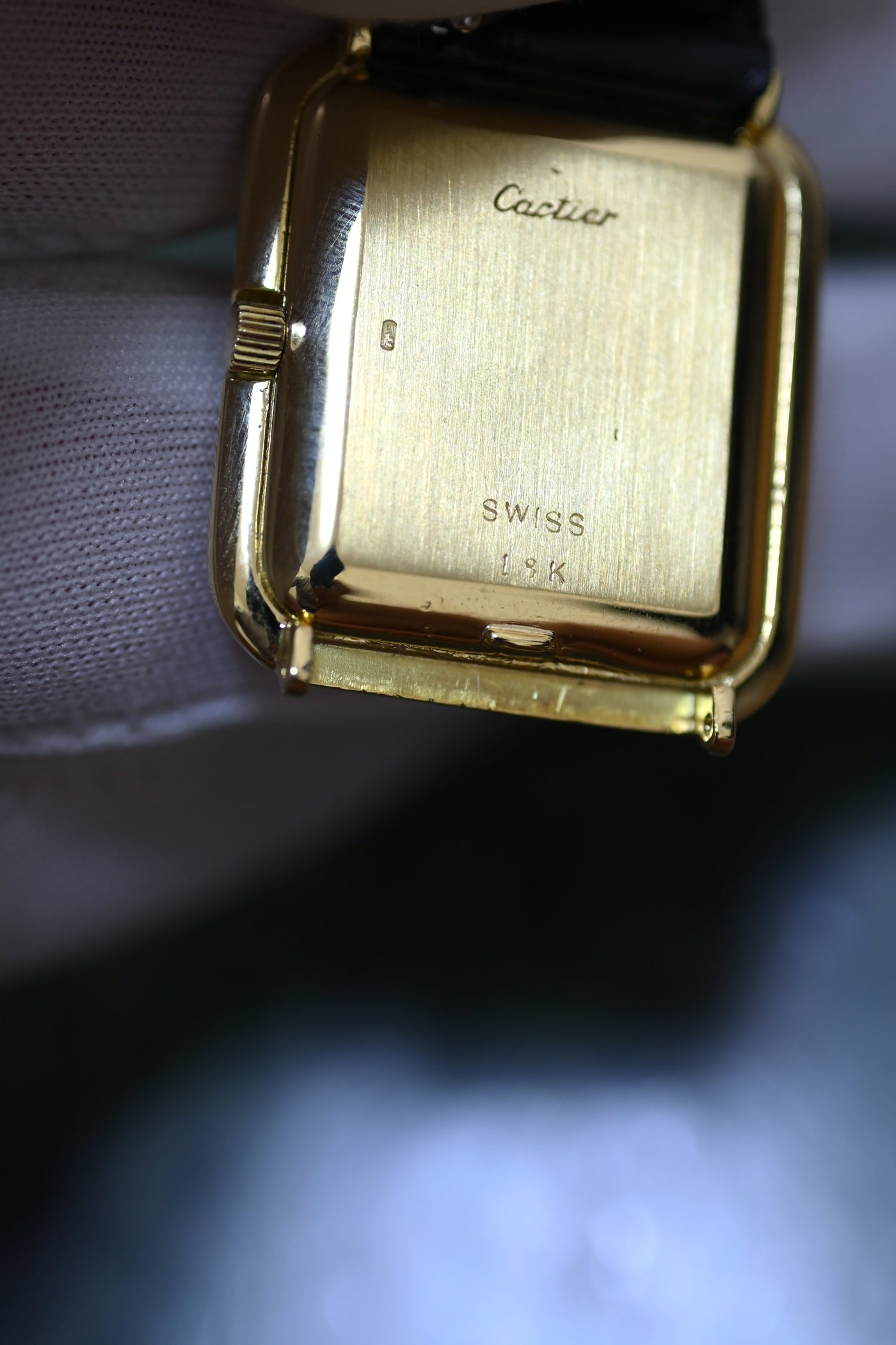 CARTIER カルティエ タンク 18KYG ヘキサゴンケース 1970年代