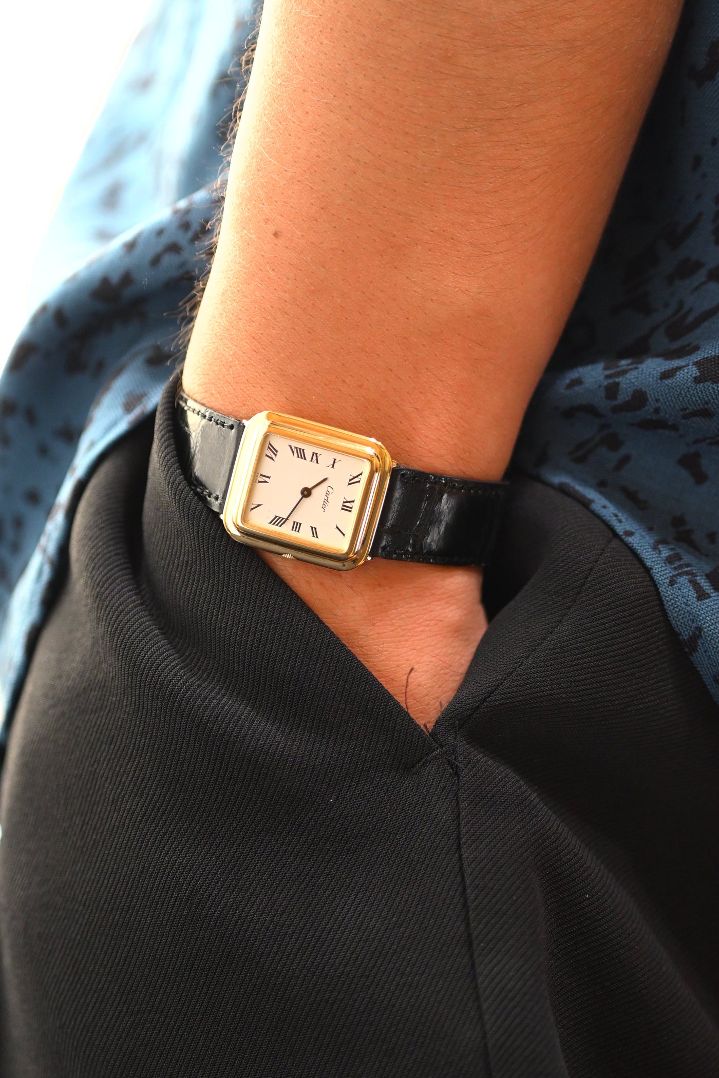 CARTIER カルティエ タンク 18KYG ヘキサゴンケース 1970年代