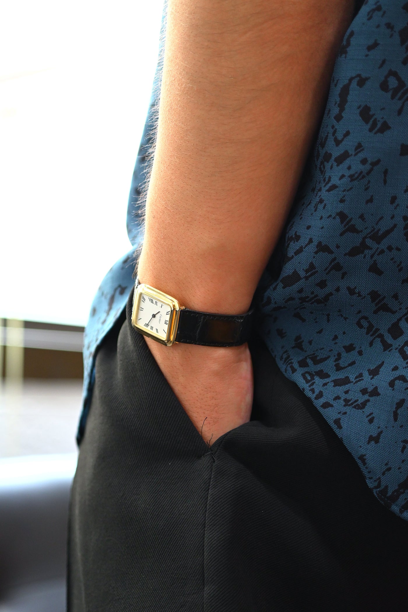 CARTIER カルティエ タンク 18KYG ヘキサゴンケース 1970年代