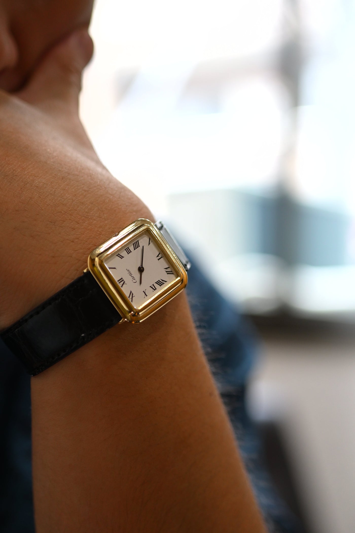 CARTIER カルティエ タンク 18KYG ヘキサゴンケース 1970年代