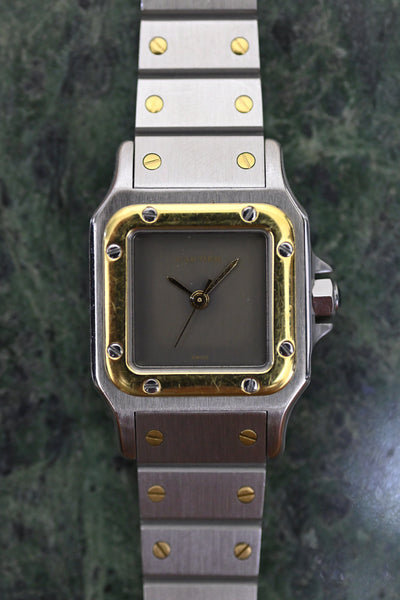 CARTIER カルティエ サントスカレ SMサイズ グレー ゴースト YGコンビ 自動巻