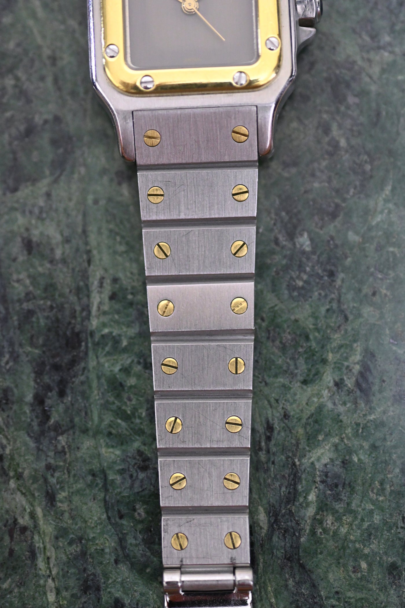 CARTIER カルティエ サントスカレ SMサイズ グレー ゴースト YGコンビ 自動巻