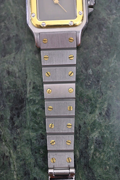 CARTIER カルティエ サントスカレ SMサイズ グレー ゴースト YGコンビ 自動巻