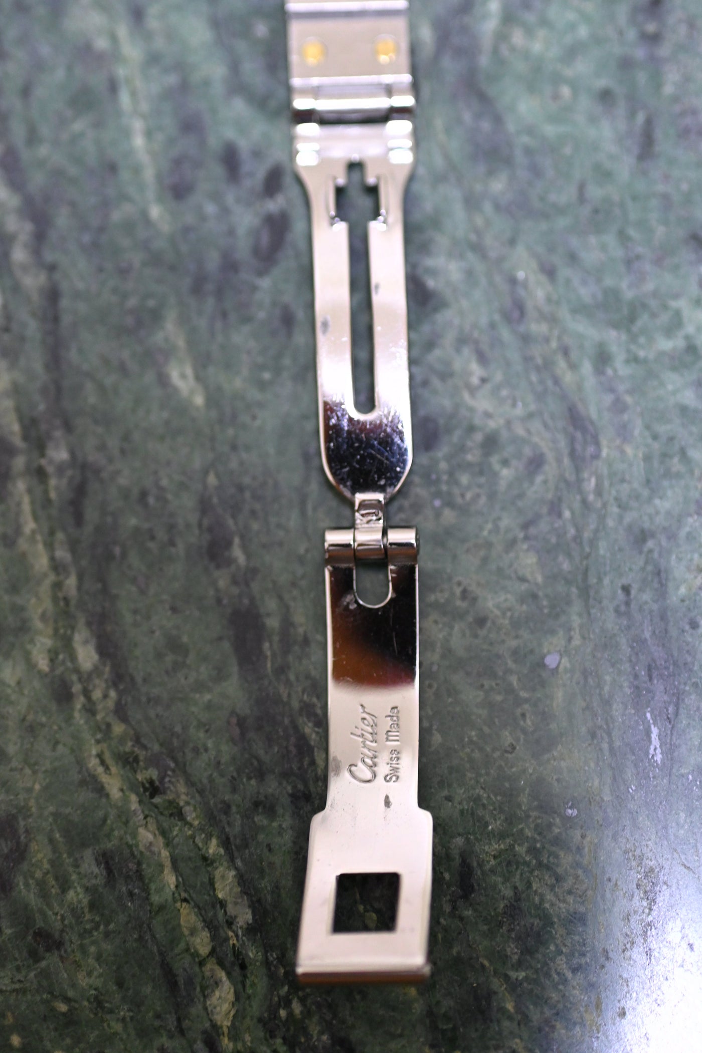 CARTIER カルティエ サントスカレ SMサイズ グレー ゴースト YGコンビ 自動巻